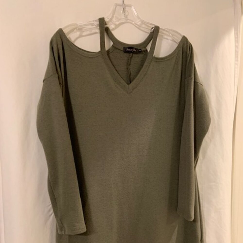 Off the shoulder sweater dress